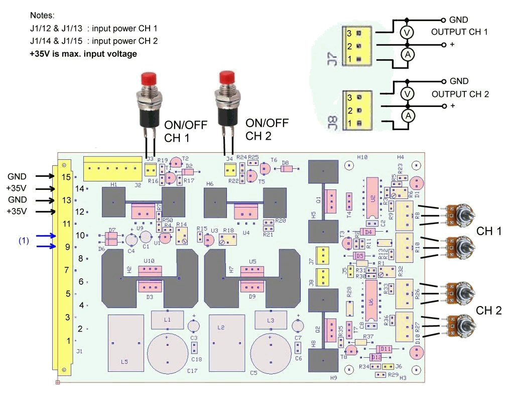 JPL-6267E - Two-channel regulated variable power supply 0...30V / 2x 3A